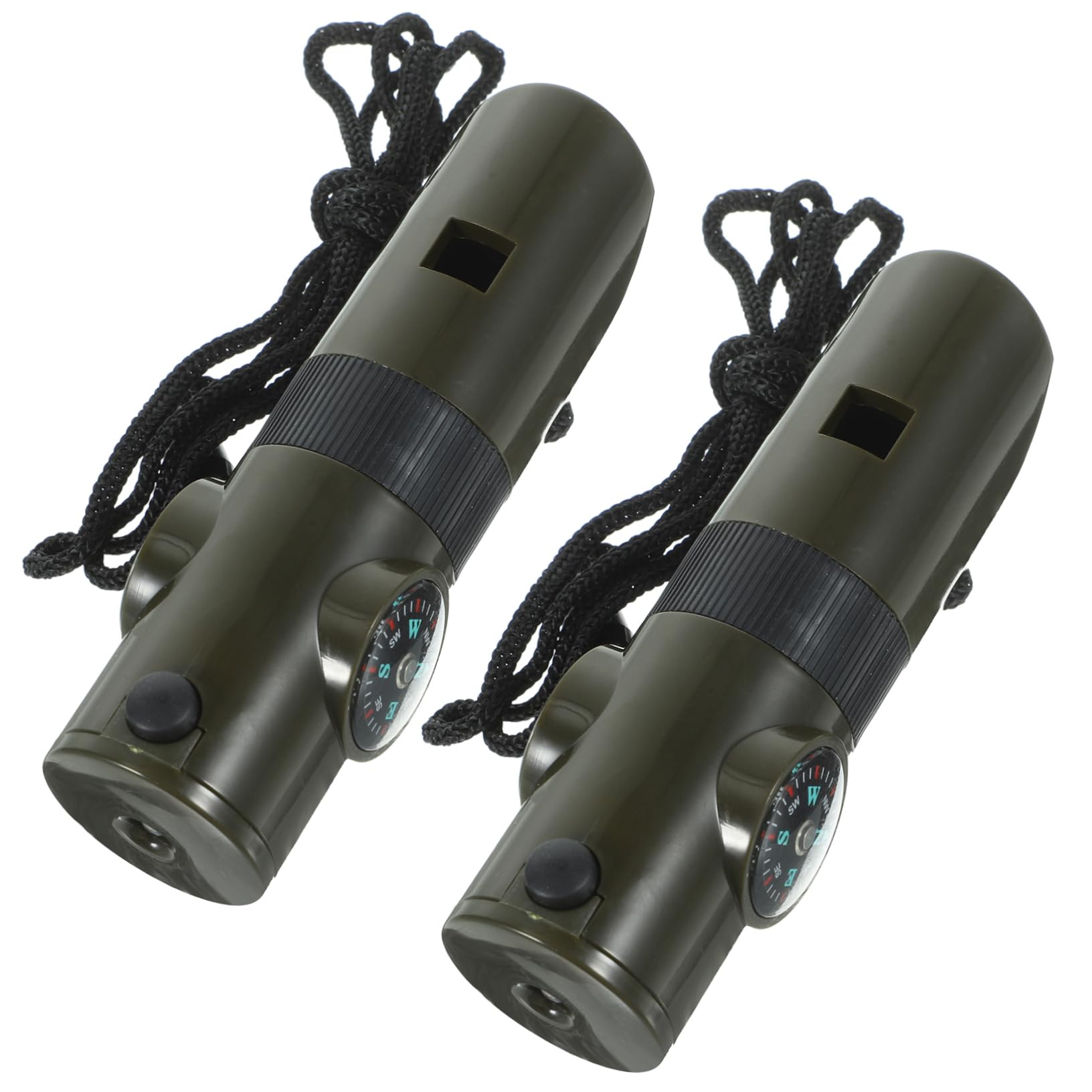 Sosoport Fischietto D'emergenza Fischietto Multifunzione Fischietti di Emergenza con Cordino LED Light Lucine LED Whistle Attrezzature Salvavita Forniture per Esterni Lega