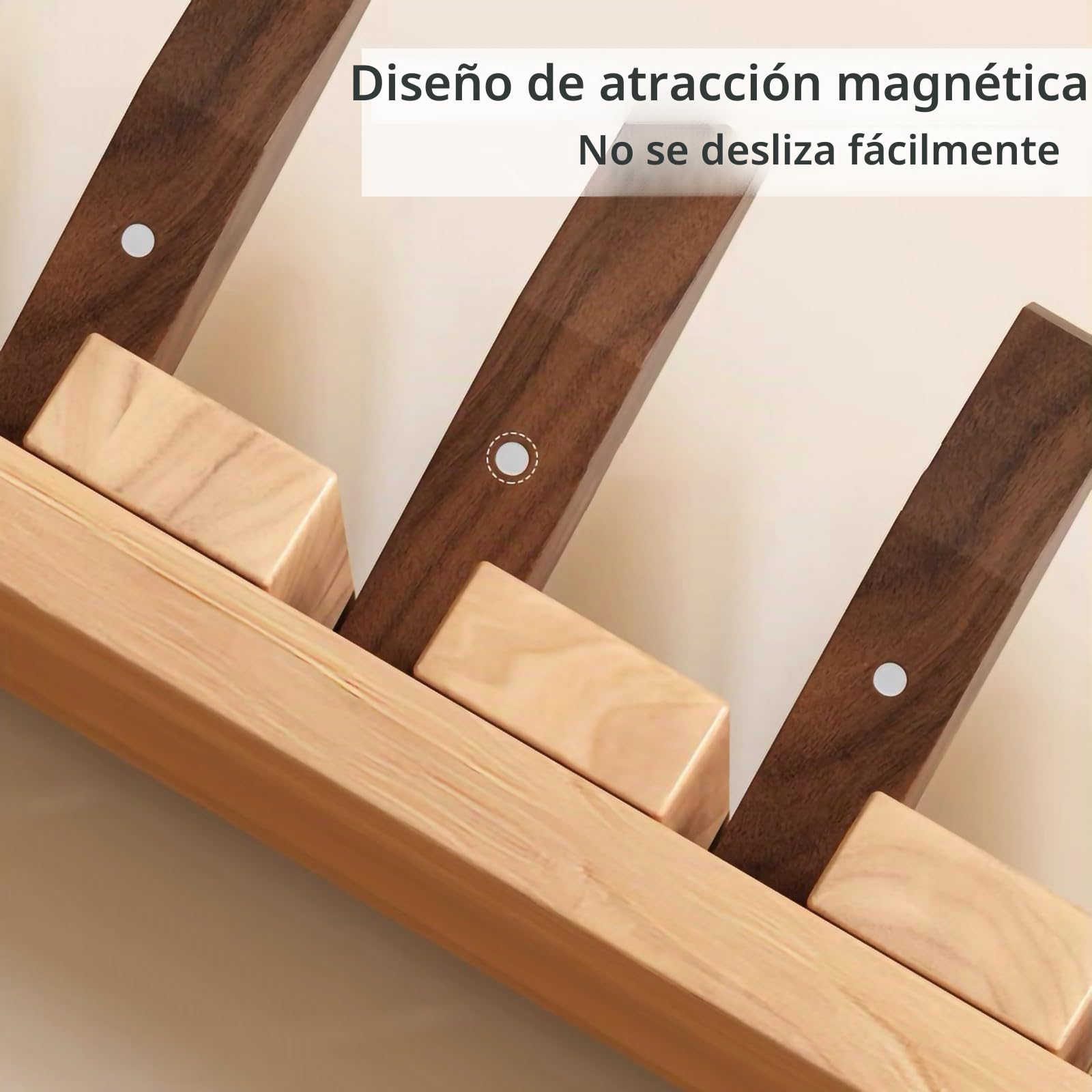 Perchero Pared Haya Ganchos Abatibles Piano, Compacto Multiuso para Abrigos | Ahorro de Espacio, Diseño Decorativo, para Entrada, Dormitorio, Baño, Armario Doméstico, para Abrigos(Brown,8 hooks)