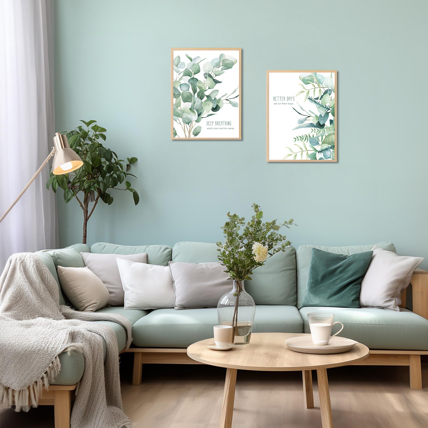 Dazzlewall 4pcs Feuilles Décoration Murale En Bois, Moments