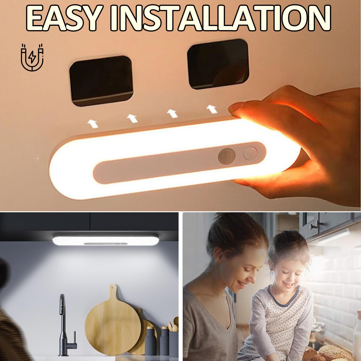 Luminea Éclairage d'armoire à piles - 4 lampes LED - Capteur PIR et lumière - 6000 K - 0,6 W (éclairage LED à batterie Luminea Éclairage d'armoire à piles - 4 lampes LED - Capteur PIR et lumière - 6000 K - 0,6 W (éclairage LED à batterie