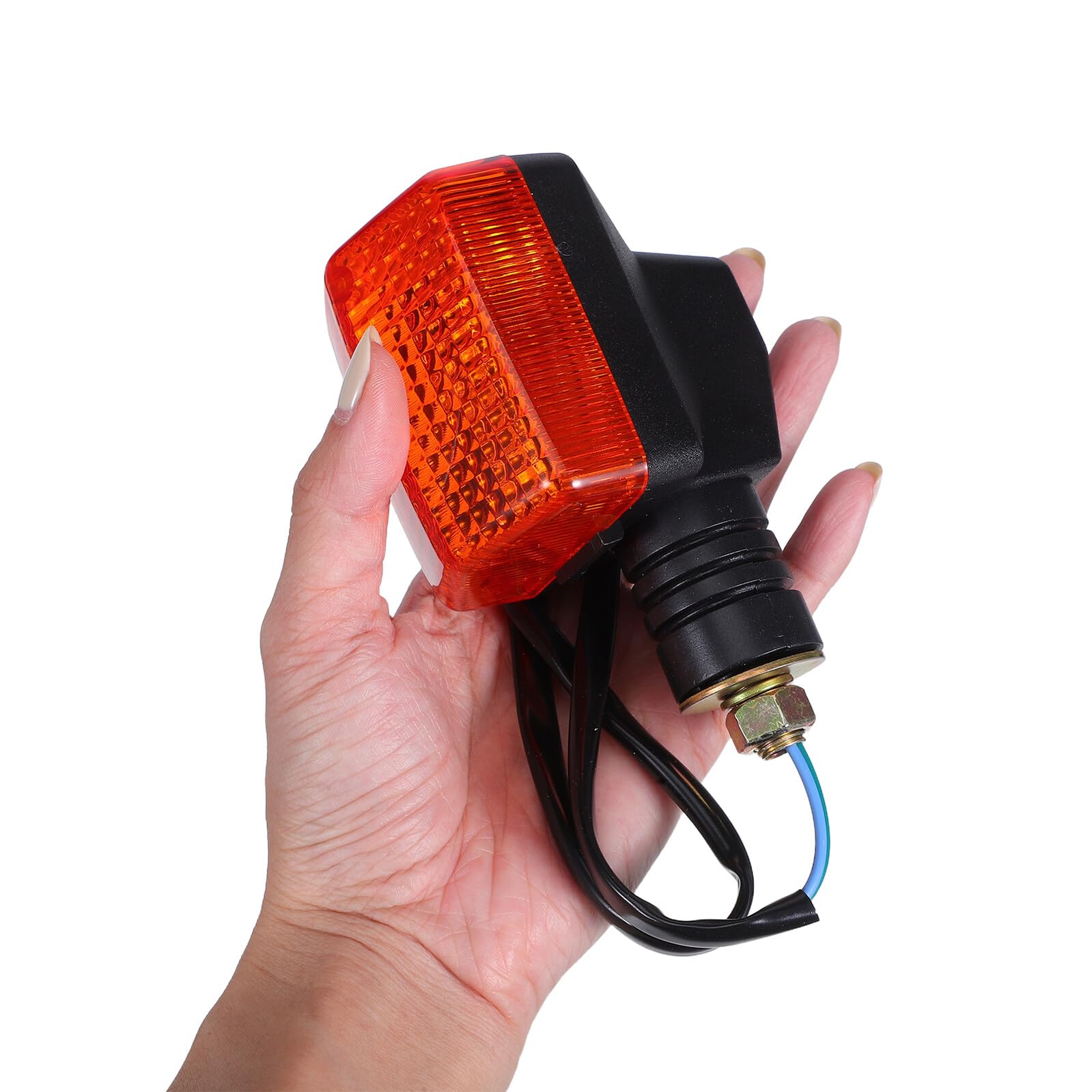 Hemobllo Indicatori di Direzione per Moto Impermeabili LED Fanali Posteriori e Anteriori per Scooter e Bici Elettriche Coppia di Lampade Segnaletiche Resistenti per Viaggi Notturni e