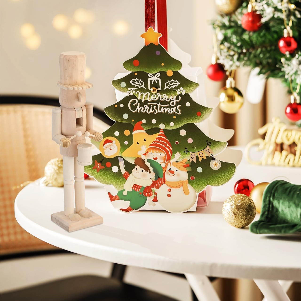 Cabilock DIY Unfinished Nutcracker Soldier Ornament Blank Craft Figure for Christmas Decoration for Teens and Adults Who Love DIY Projects