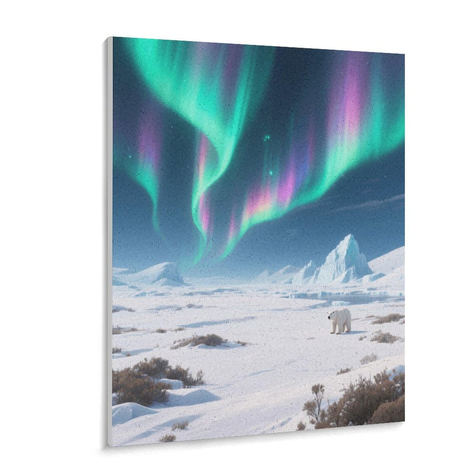 KOAYUBFC Polar Wasteland Malen nach Zahlen Kit für Erwachsene Anfänger Erwachsene Malen nach Zahlen Kits auf Leinwand DIY Acryl Ölfarben Malerei mit Pinseln als Geschenk Home Wall Decor