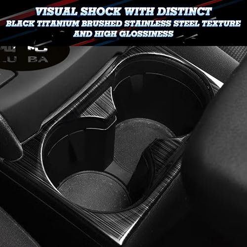 Miniatura 9 de Xotic Tech - Cubierta de panel multimedia para consola central compatible con Mazda CX-5 CX5 2017-2021 (acero inoxidable, negro)