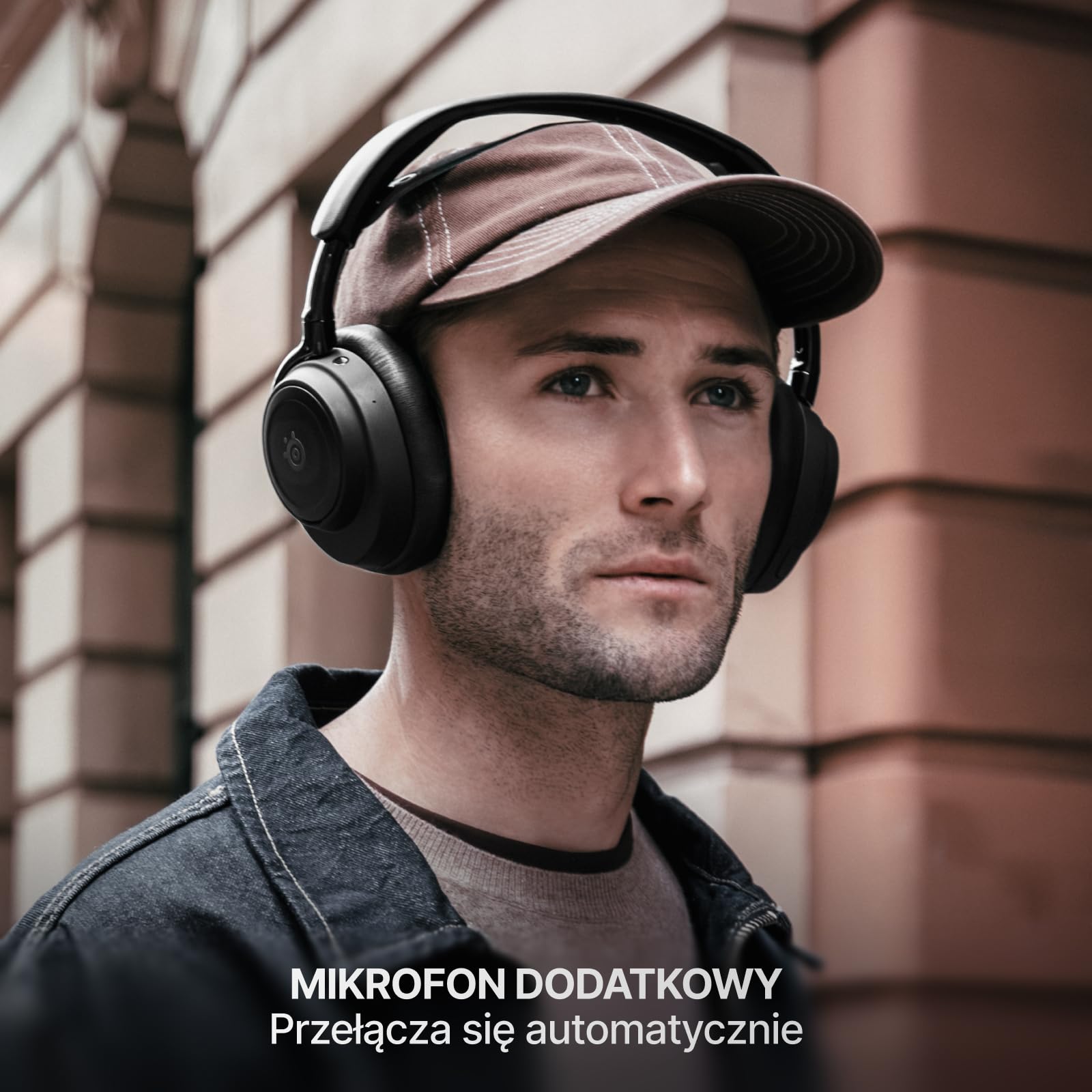 SteelSeries Arctis Nova Elite – Bezp. zestaw słuch. Hi-Res - 96 kHz/24 bitów - Głośniki z wł. węgl. - ANC - Red. szumów SI - Aplik. - 2,4 GHz + BT - Miks wielu źródeł - OmniPlay PC+PlayStation+Xbox