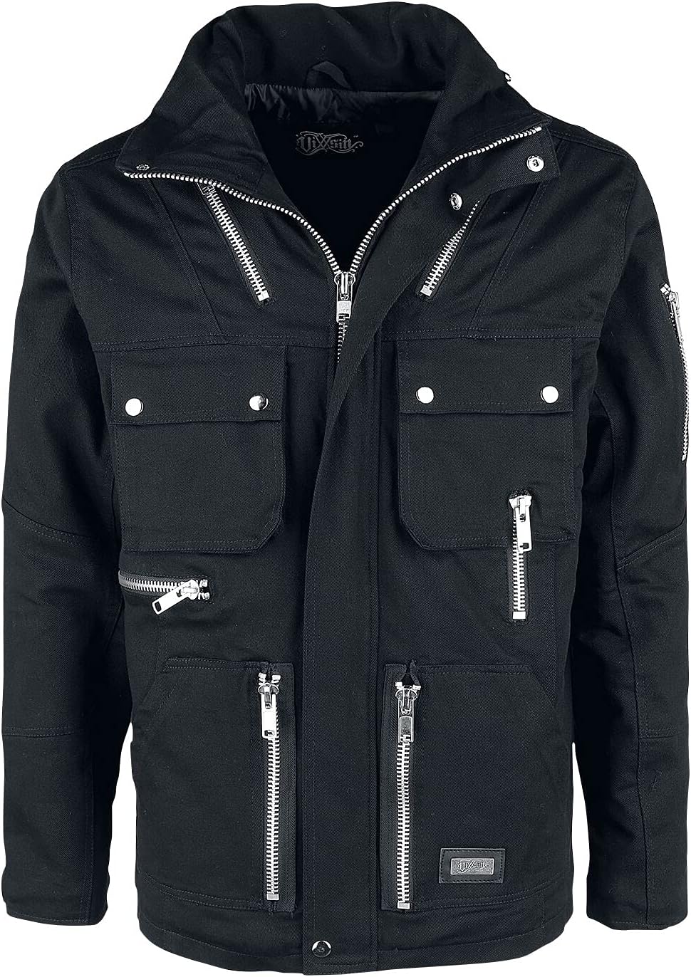 Kingston Jacket Men Winter Jacket Black L, 100% Cotton, mit Daumenlöchern