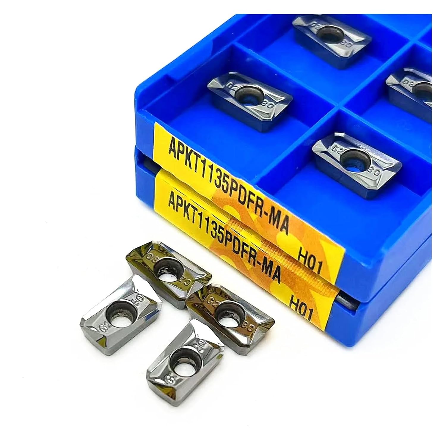 Turning Indexable Inserts Carbide 10PCS APKT1135PDFR-MA H01 Hard Alloy Milling Turning Tool Aluminum Cutting Indexable Lathe Tools Blade