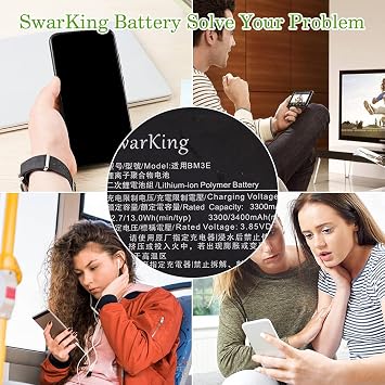 Replacement Battery Compatible with BM3E Xiaomi Mi 8 M1803E1A with Toolkit