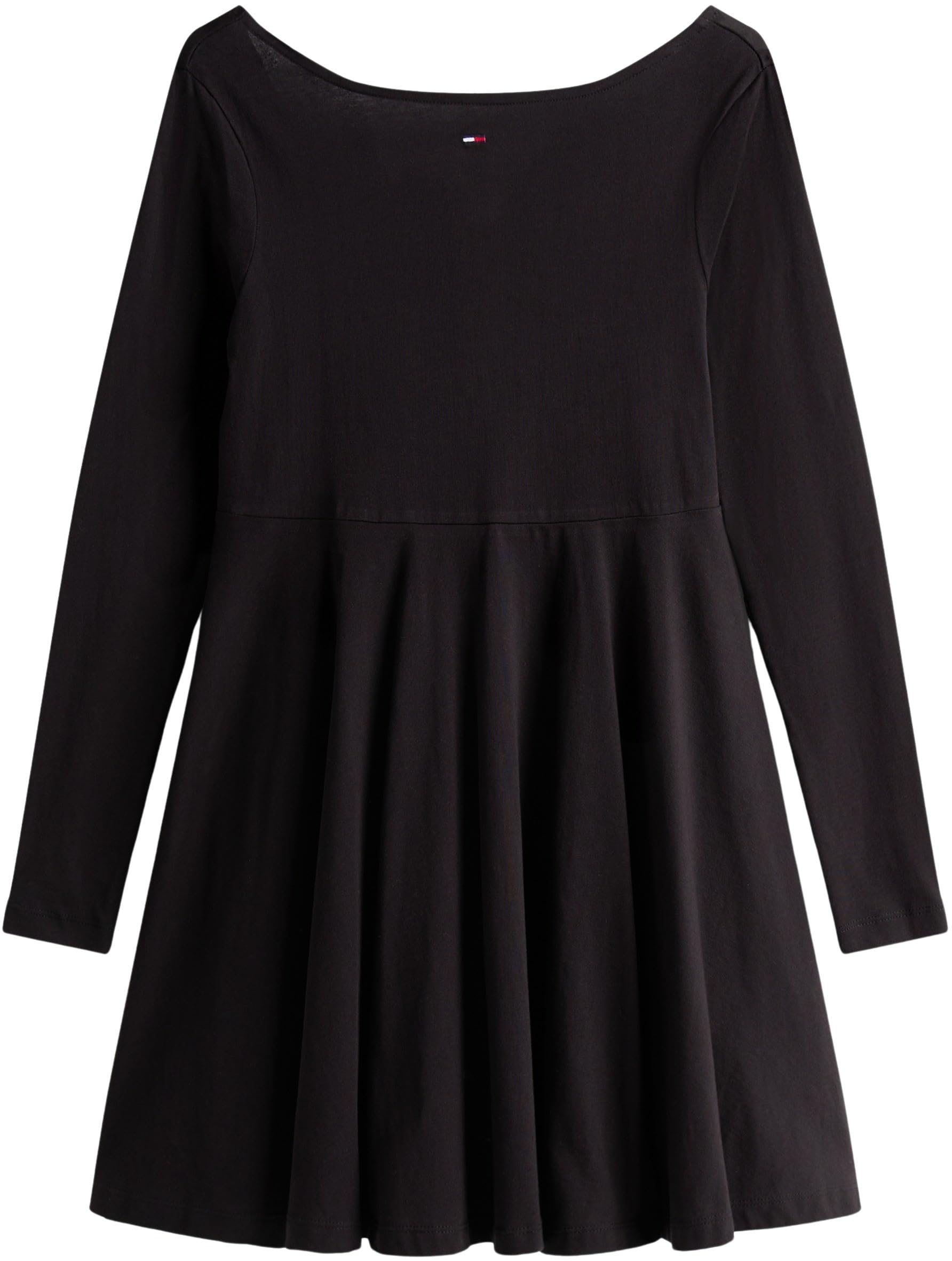 Tommy Jeans Tjw F&f Essential LS Dress Dw0dw21745 Abito Svasato Donna (Pacco da 1)