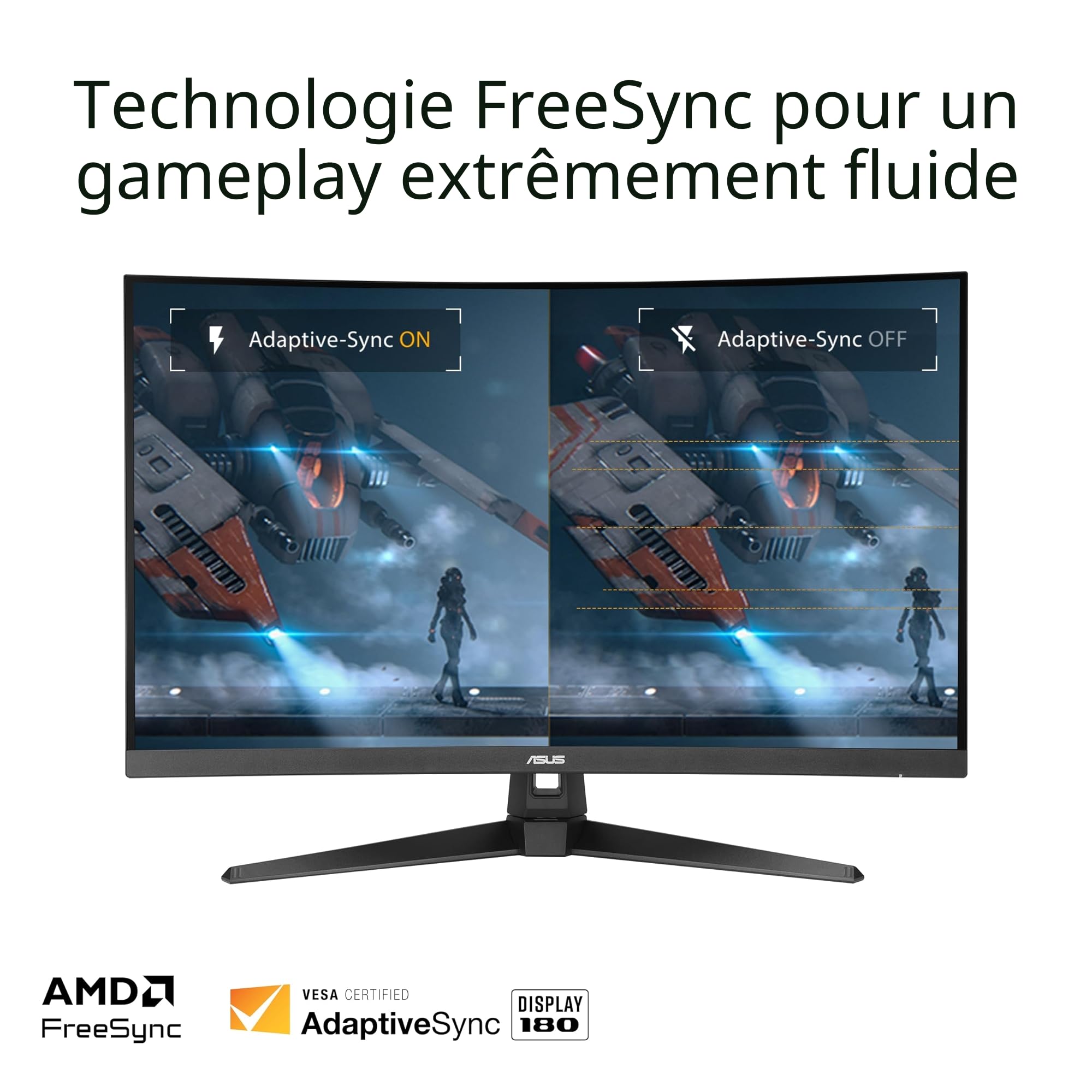ASUS TUF Gaming VG32WQ3B 32 Pouces 1440p 180Hz Écran PC Gamer Incurvé