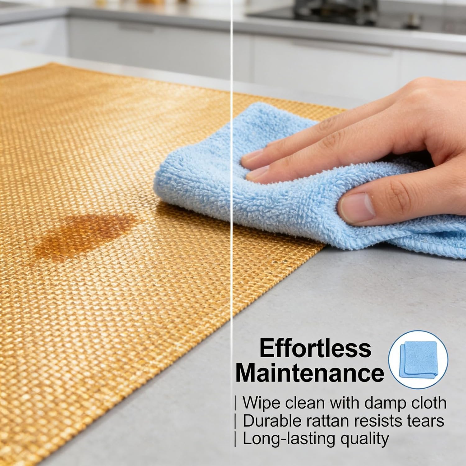 Rattan Cooling Mat Breathable Foldable Sleep Pad with Herbal Mugwort, Portable Cooling Bed Mat for Home, Dormitory Travel