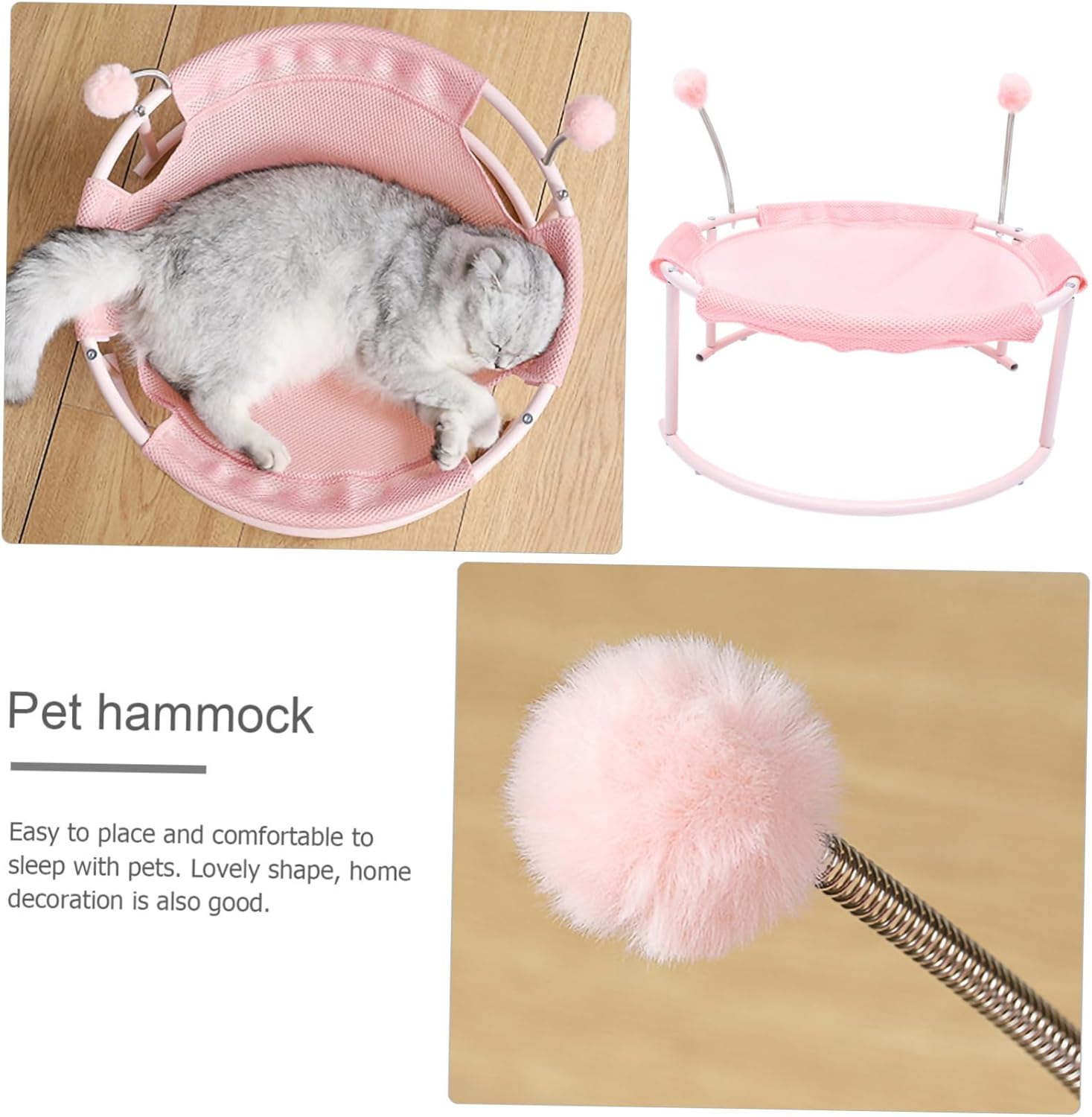 YARNOW 1pc Removable Lightweight Cat Hammock Breathable for Indoor Cats Soft Easy to Shape for Cozy Rest