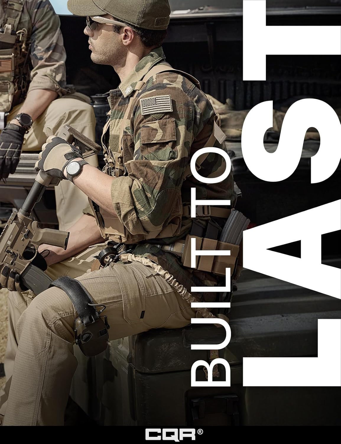 CQR Men's Tactical Pants, Water Resistant Ripstop Cargo Pants, Lightweight EDC Work Hiking Pants, Outdoor Apparel - Image 5