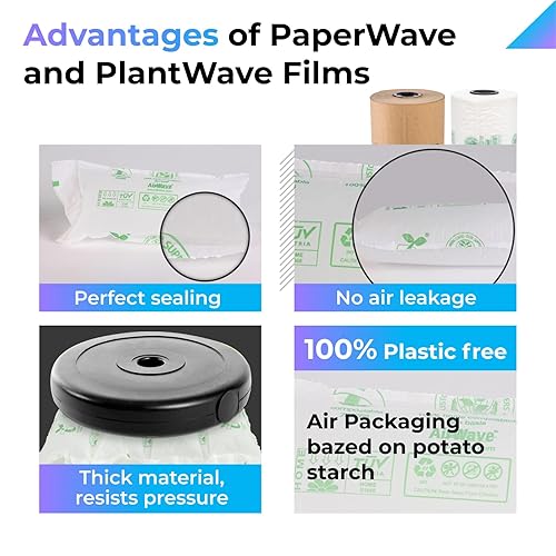 Miniatura 41 de IDL Packaging AirWave-1 Máquina de amortiguación de aire con almohadas de aire no plásticas – Uso con almohadas de aire inflables de almidón