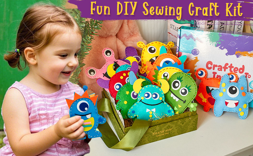 Toylink Kit Couture Enfant, Kit Créatif Bricolage Enfant Avec