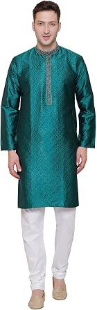 ملابس رجالية من Maple Clothing، بيجامة كورتا، بولي حرير، ملابس حفلات الزفاف الهندية، ملابس الضيوف
