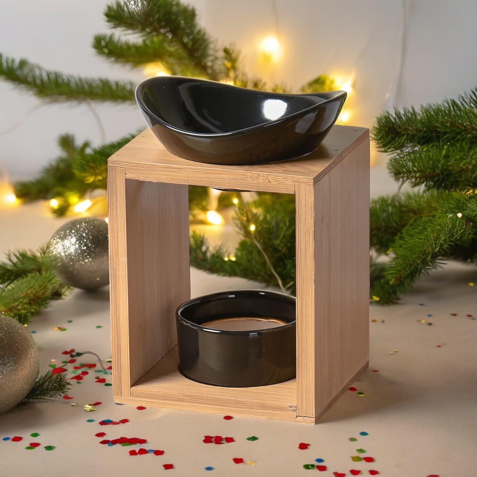 Zen'Aroma – Quema de Perfume Natural Kalos – Quemador de aceites Esenciales, Fondants perfumados, Cuadrado de Cera perfumados – difusión por Calor Suave – aromaterapia – Objeto Decorativo y