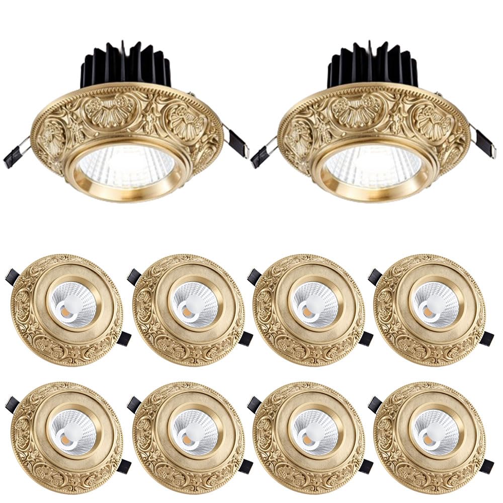 Kit d'éclairage encastré à LED à intensité variable 10W pour nouvelle construction