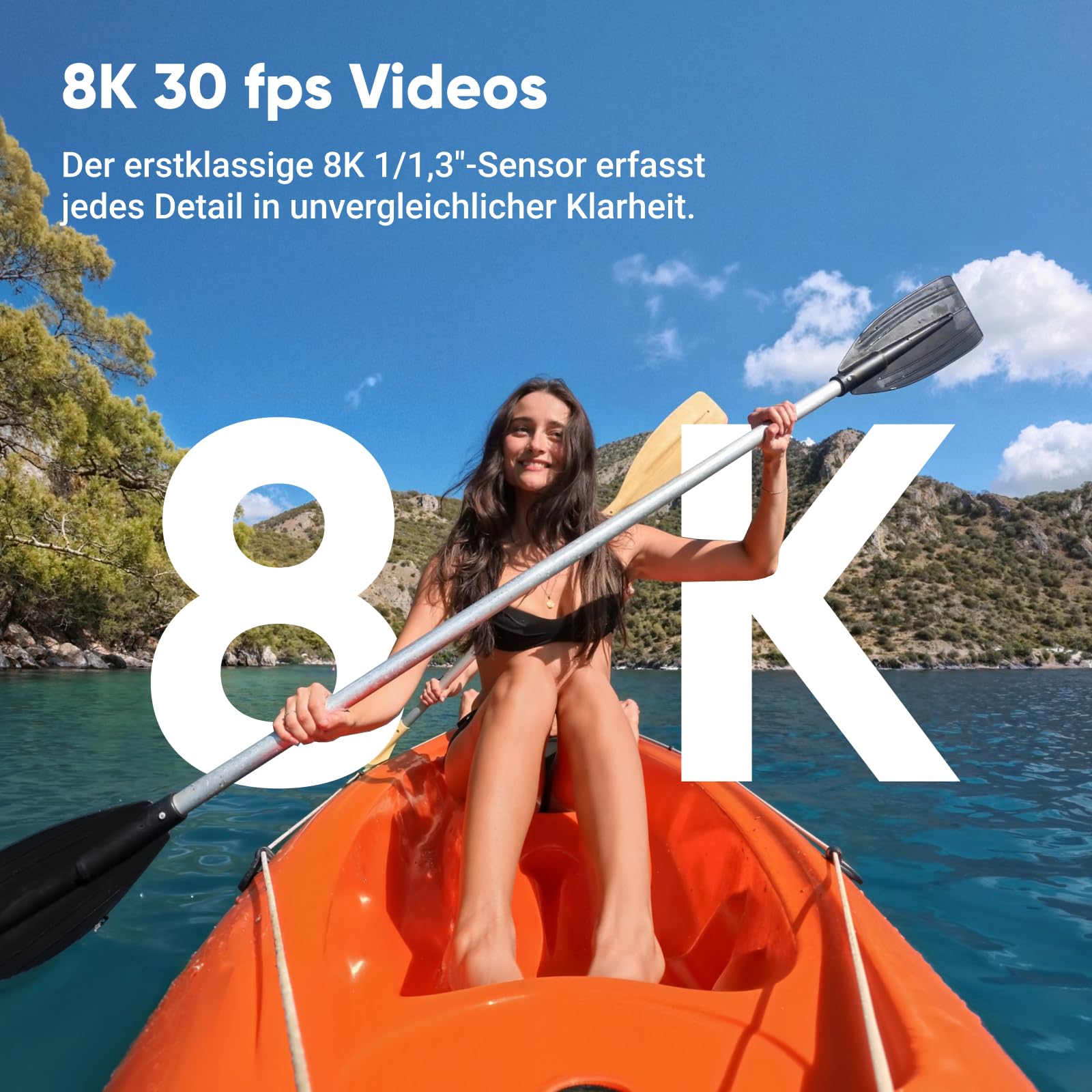 Insta360 Ace Pro 2 Dual-Akku 8K Action-Cam mit Leica Objektiv, 1/1,3" Sensor, Dual-KI-Chip, Flipscreen
