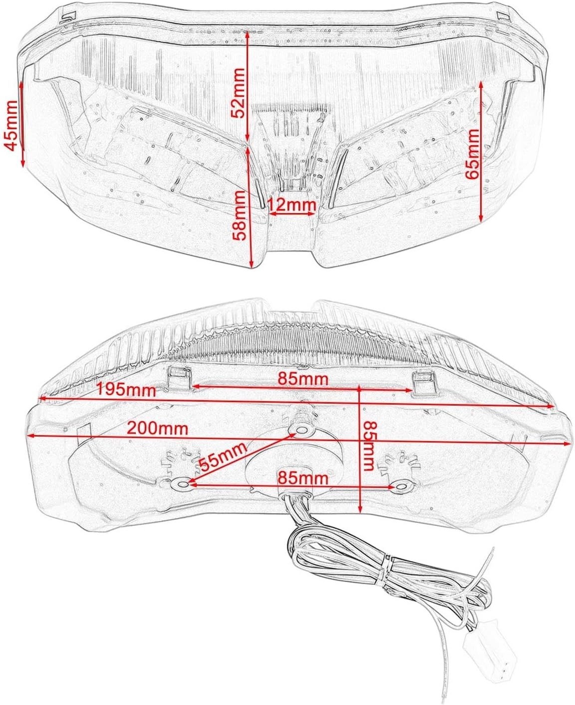 警告ブレーキテールライトアセンブリ プリウス 用V2015 2016 2017 2018用 カーパーツ リアテールライト リアターン テールライト  ターンシグナル 警告 ブレーキランプ LED テールランプアセンブリ カーアクセサリー トヨタ プリウス 2016 2 テールライト ターンシグナル  ... テールライトアクセサリー テールブレーキライト ストップテールライト シグナルインジケーター オートバイアクセサリー に適合するヤマ