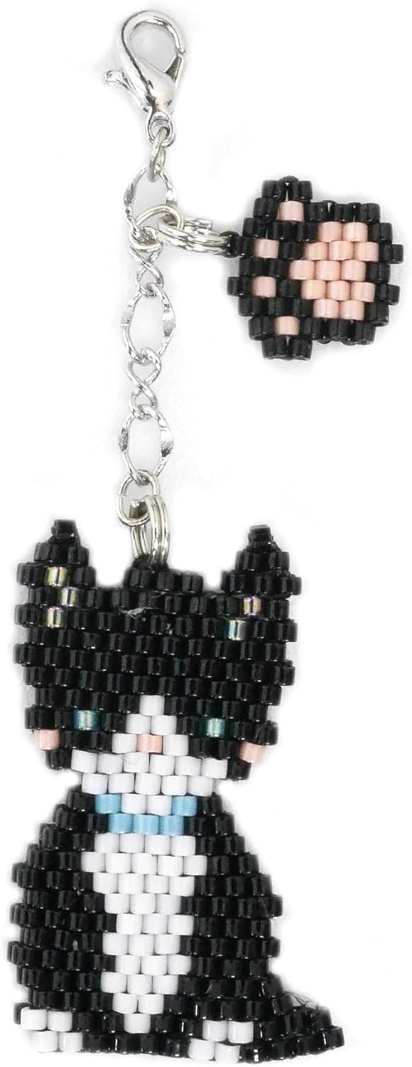 Miyuki BFK-429 Beaded Kit Reversible Shaped Stitch Kit Cat