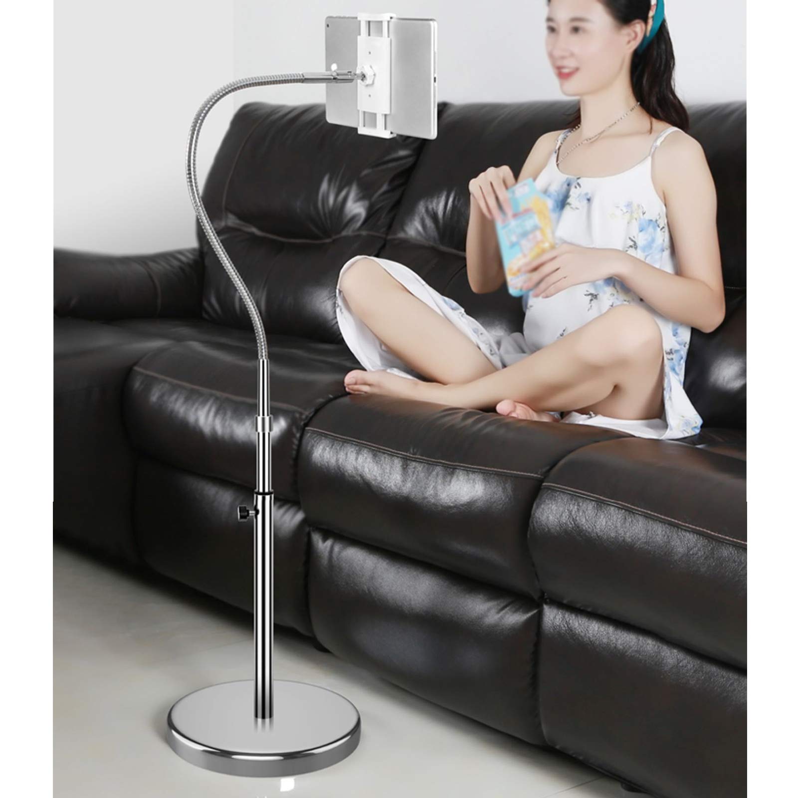 Soporte Móvil Universal Soporte Diseño Ergonómico, Ajuste de Altura Telescópico, 360 Grados, a Voluntad para Teléfonos Móviles y Tabletas Dentro de 4-13.5 Pulgadas