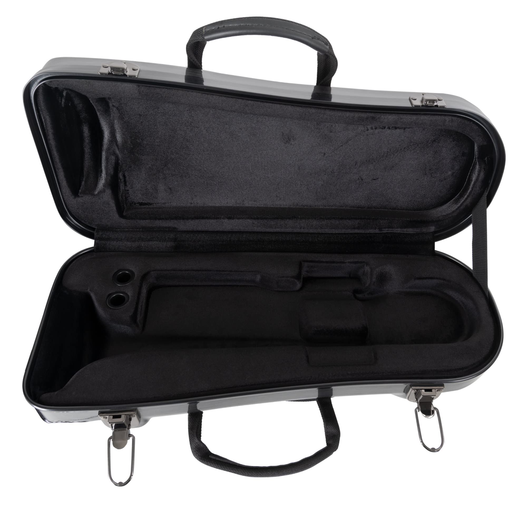 Maletín Deluxe Lechgold para Trompeta, Carcasa de plástico resistente | Maletín para instrumento Lechgold "Deluxe" para trompeta, Apto para trompetas Bb con válvulas Perinet, Peso: 2, 1 kg