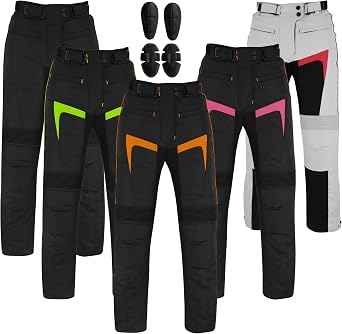 Woman Motorcycle Pants Waterproof Motorbike Trouser with Removable Lining Protective Armored Riding Motocross Gear for Girl