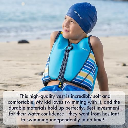 Vista 16 de Limmys Premium Kids Swim Vest - Toddler Swim Jacket and Buoyancy Swimming Aid - Modern Design Swimming Vest for Boys, Girls and Babies - Drawstring