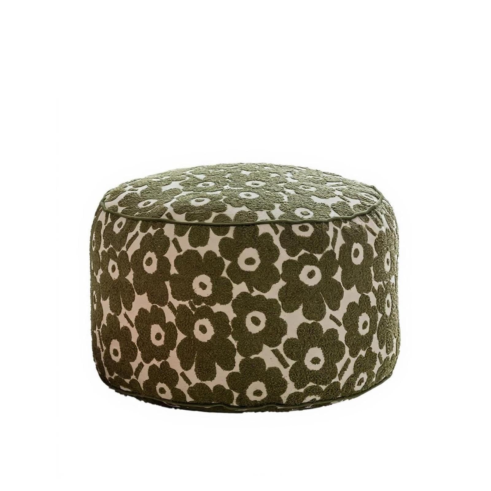 Vintage Design Fabric Ottoman Moss Verdant, Multi-Function Pouf Footrest for Living Room, Bedroom & Lounge, 50X50X30Cm|Home & Garden|Furniture|Sofas Loveseats & Chaises-image-49