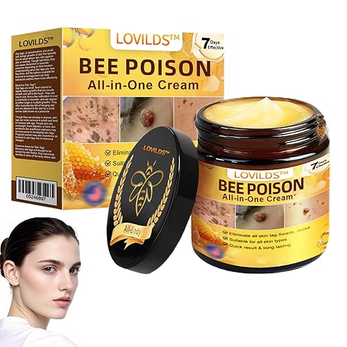 LOVILDS Bee Poison - Crema todo en uno, envenenamiento de abejas lovlid todo en una crema, crema de tratamiento de piel de veneno de abeja, reduce