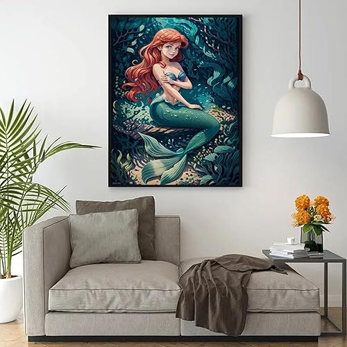 Miniatura 5 de JAKI Kits de pintura de diamantes para adultos, kits de arte de diamantes de princesa para adultos, kits de arte de gemas de princesa para adultos