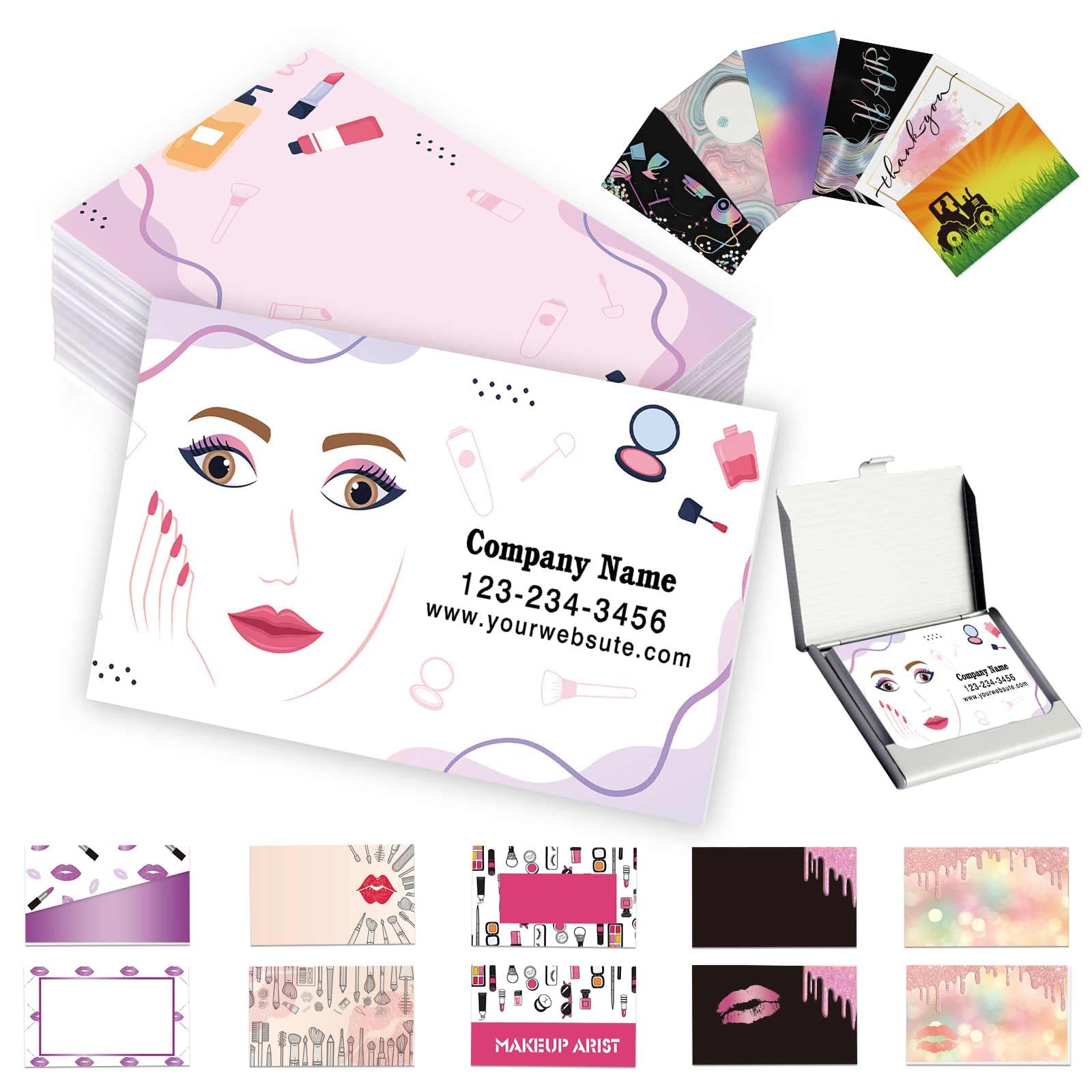 Custom Business Cards with Logo Text Personalised You Own Design Business Cards 1000 500 200 100 Printable Double Sided 3.5"x 2" Waterproof for Small Business