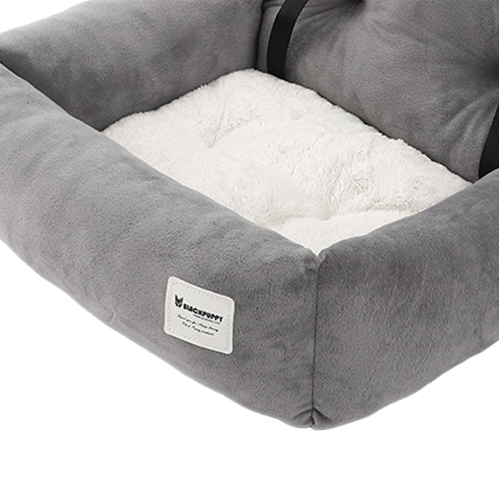 Gralara Asiento Elevador para Automóvil para Mascotas Transportín para Perros Y Gatos de Viaje Portátil Instale Fácilmente Accesorios de Tela Suave Y Cálido G, 53x42x29cm