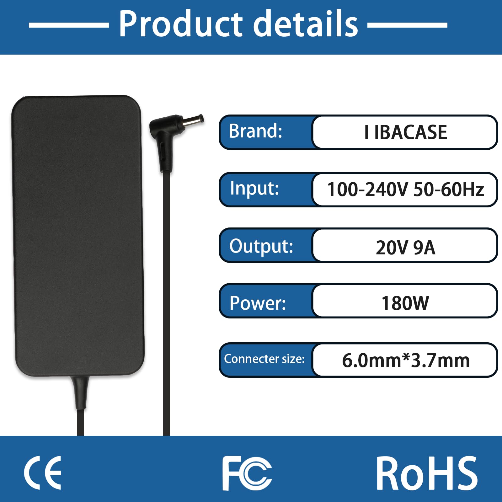Amazon.com: 180W Laptop Charger Compatible with Asus ROG Zephyrus 