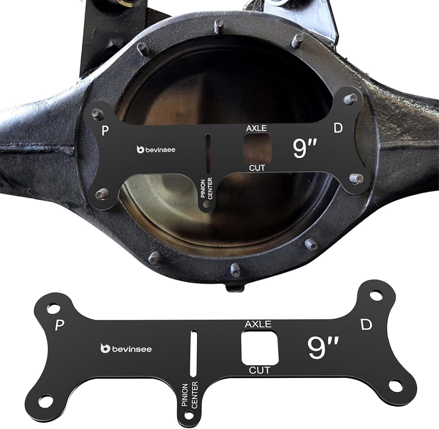 Bevinsee 9" Rear End Axle Tube Narrowing Cut Guide Rearend Pinion Tool Compatible with Ford Mustang Fairlane F-100 F-150 1957-1986
