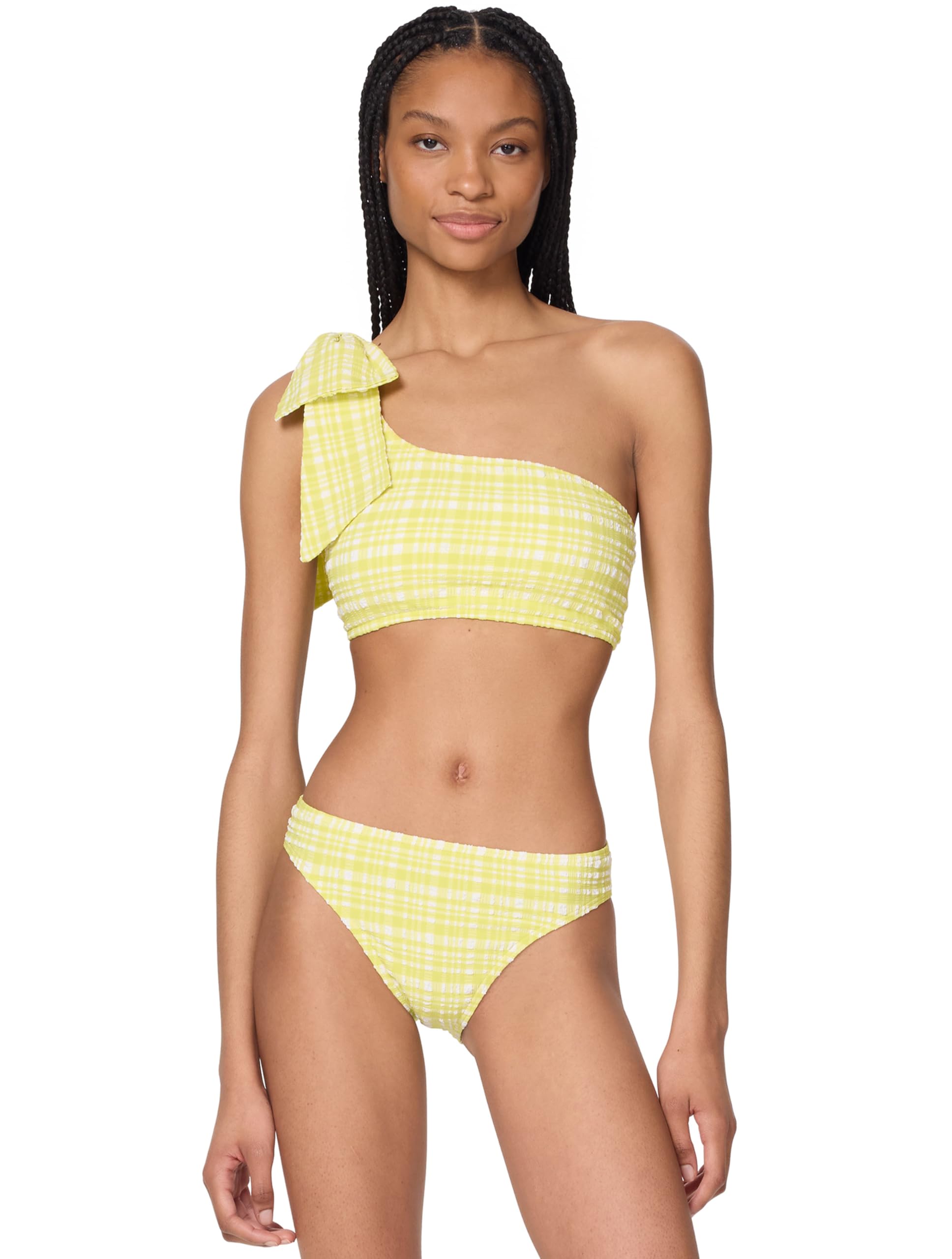 Kate Spade New York Bow One Shoulder Top Parte Superiore del Bikini Donna