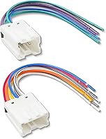 Vista 1 de RED WOLF Arnés de cableado de instalación de radio para Nissan 1995-2008, Infiniti 1990-2008 Reemplazo para conector de enchufe estéreo