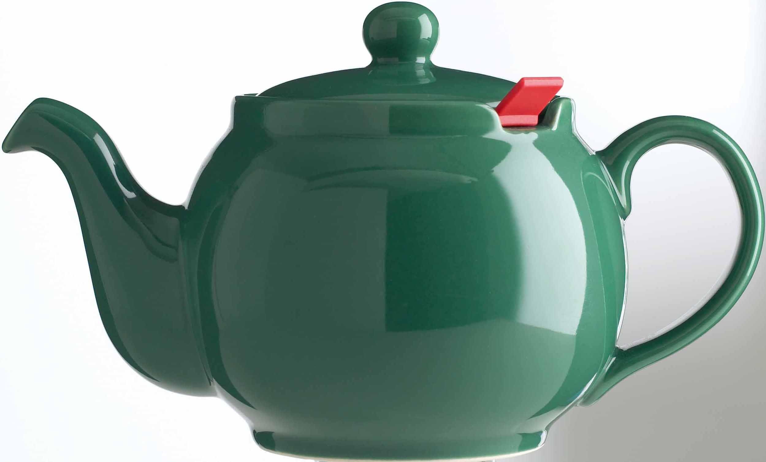 4-Cup Teapot with One Red Filter, Green