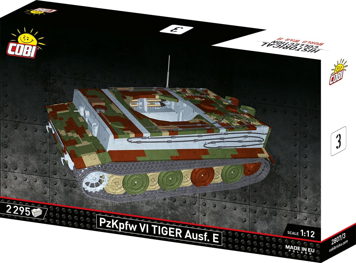 COBI PzKpfw. VI Tiger, 70 cm (Länge) x 30 cm (Breite) x 24 cm (Höhe), Dark Green