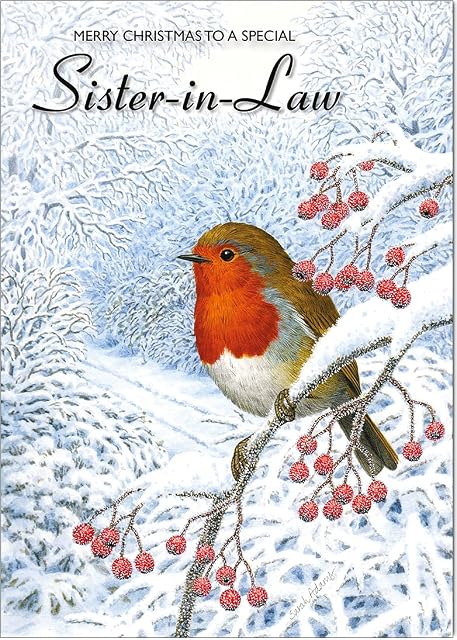 Olivia Samuel Sister in Law Christmas Card - Medium Sized Card