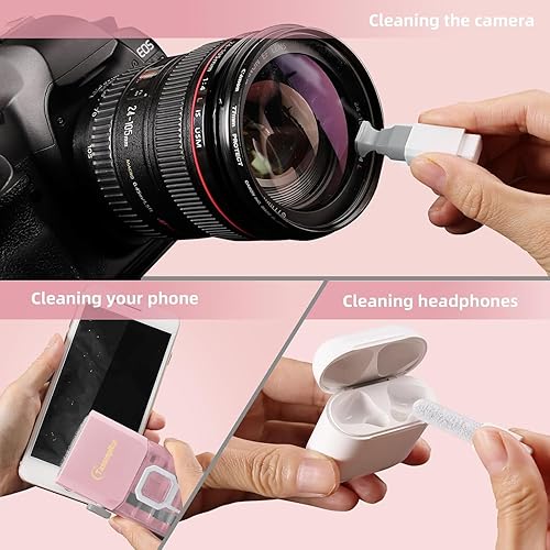 Miniatura 4 de Kit de Limpieza de Teclado Tassmpitor, Kit de Limpieza Todo en 1 para Laptop para MacBook iPhone iPad Lente de Cámara Airpods Computadora, Limpiador