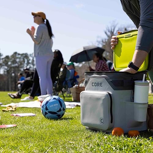 Miniatura 7 de CORE Magnetic Leak Proof Soft Cooler with Waterproof Zipper | Insulated Bag Portable Ice Chest Box | Best Soft Cooler for Food & Beverages for