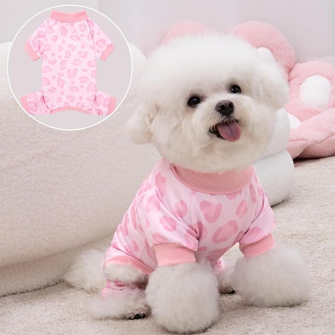 Pijama para Perro XPUDAC Talla L con Estampado de Leopardo miniatura 4