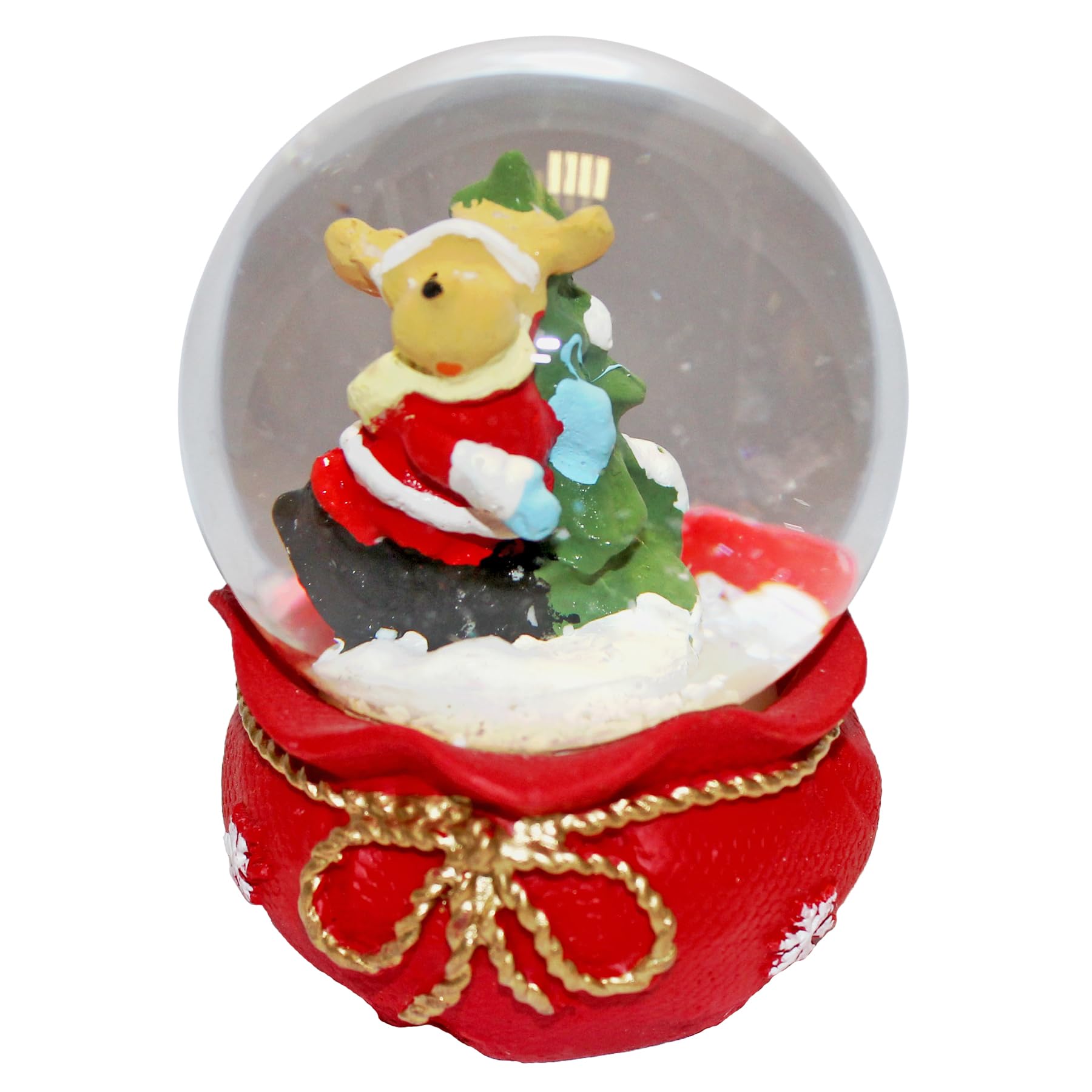 Widdle Gifts Reindeer Christmas Snow Globe Light Up Led Colour Changing 6Cm Waterball (Reindeer)