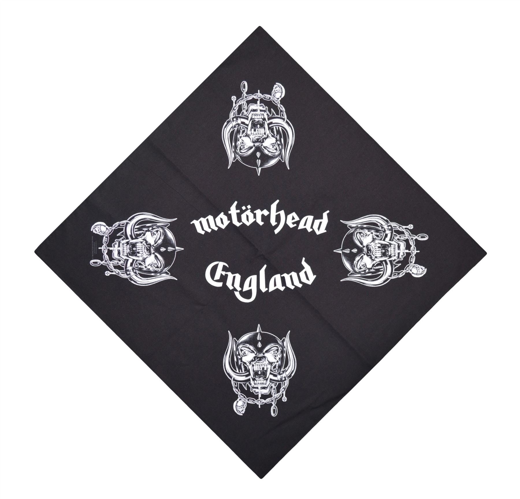 Motörhead Unisex Schwarz Motorhead Warpigs England Bandana