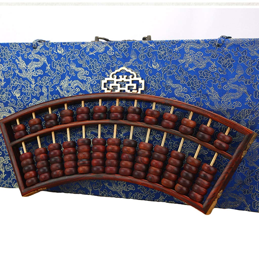 Boulier Standard à Chiffres, boulier en Bois, boulier en Forme d'éventail Artisanat Ornements boulier en séquoia Outil Traditionnel boulier Cadeaux d'affaires de Bureau(Brown B)