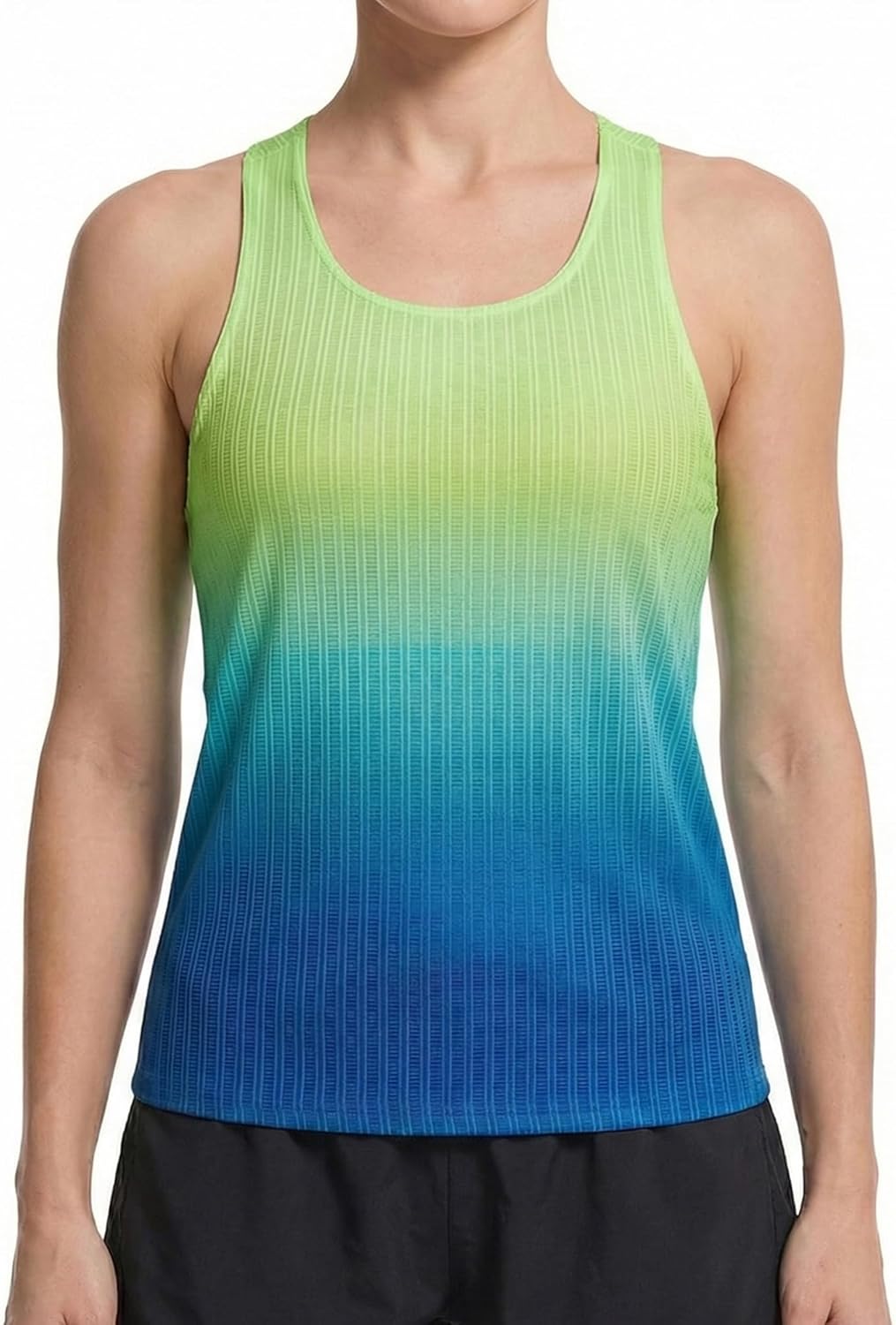 Women's Perspective Grids Running Tank Tops Ultra Lightweight Marathon Singlets Breathable Race Vests Quick Dry