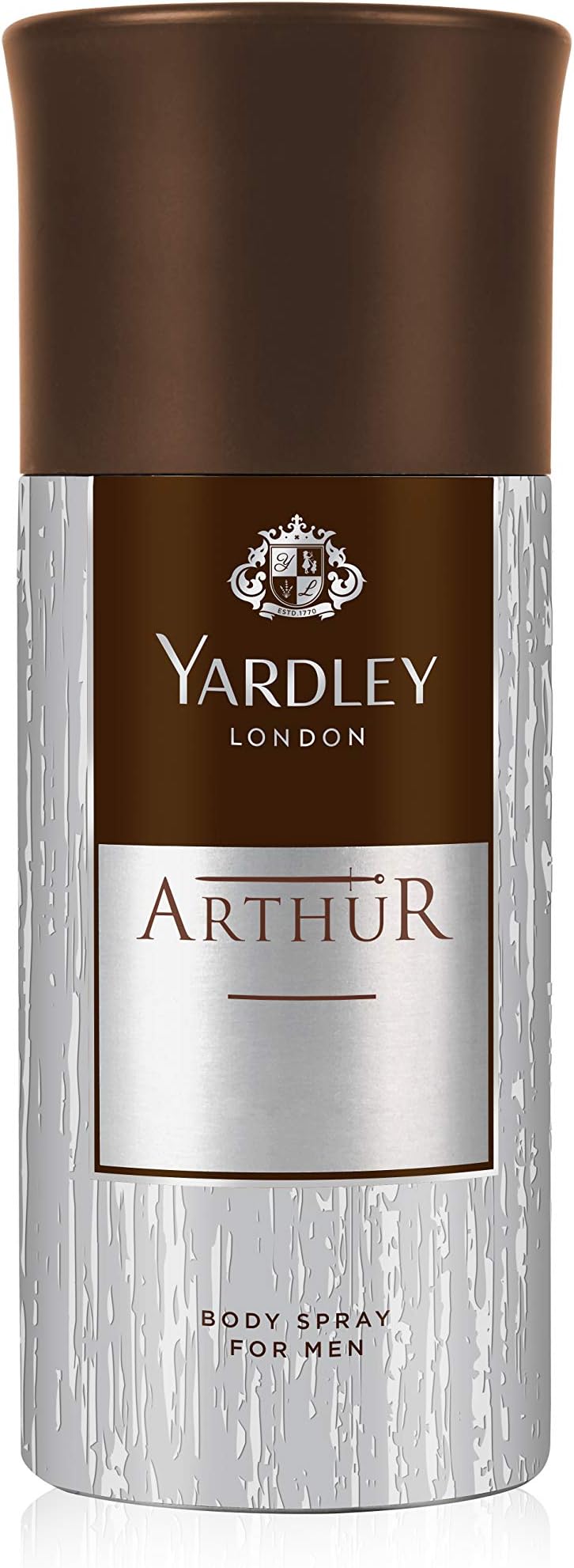 Yardley Arthur Body Spray For Men - 150ml | Classic Aromatic Refreshing Scent | Formal Fragrance | Long Lasting & Odor Protection
