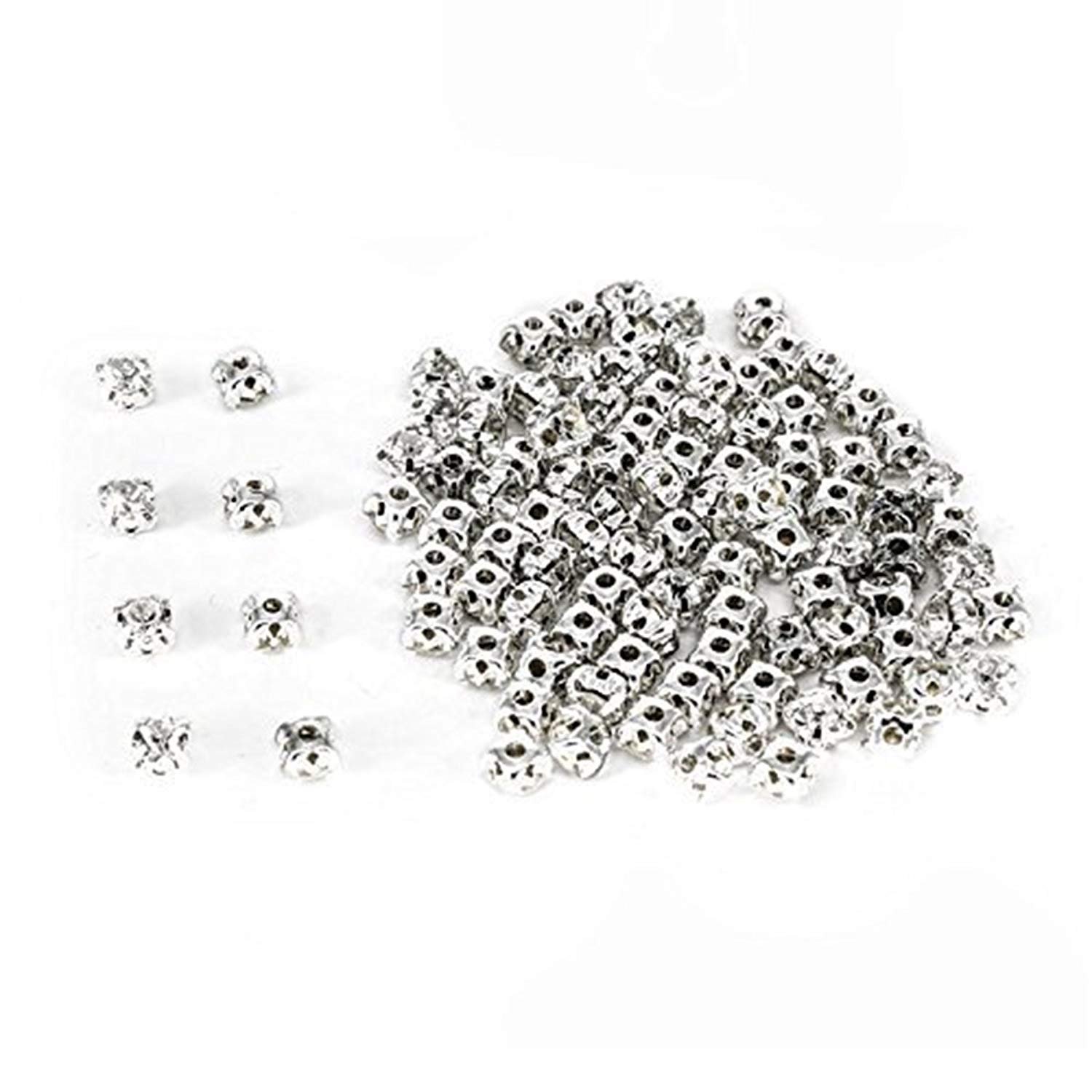 Trimming Shop Ss38 - 8Mm 8Mm Sew On Diamante Crystal Clear Glass Rhinestones For Diy Crafts Projects, Sewing Clothes, Scrapbook Embellishments Or Decorations, 50Pcs